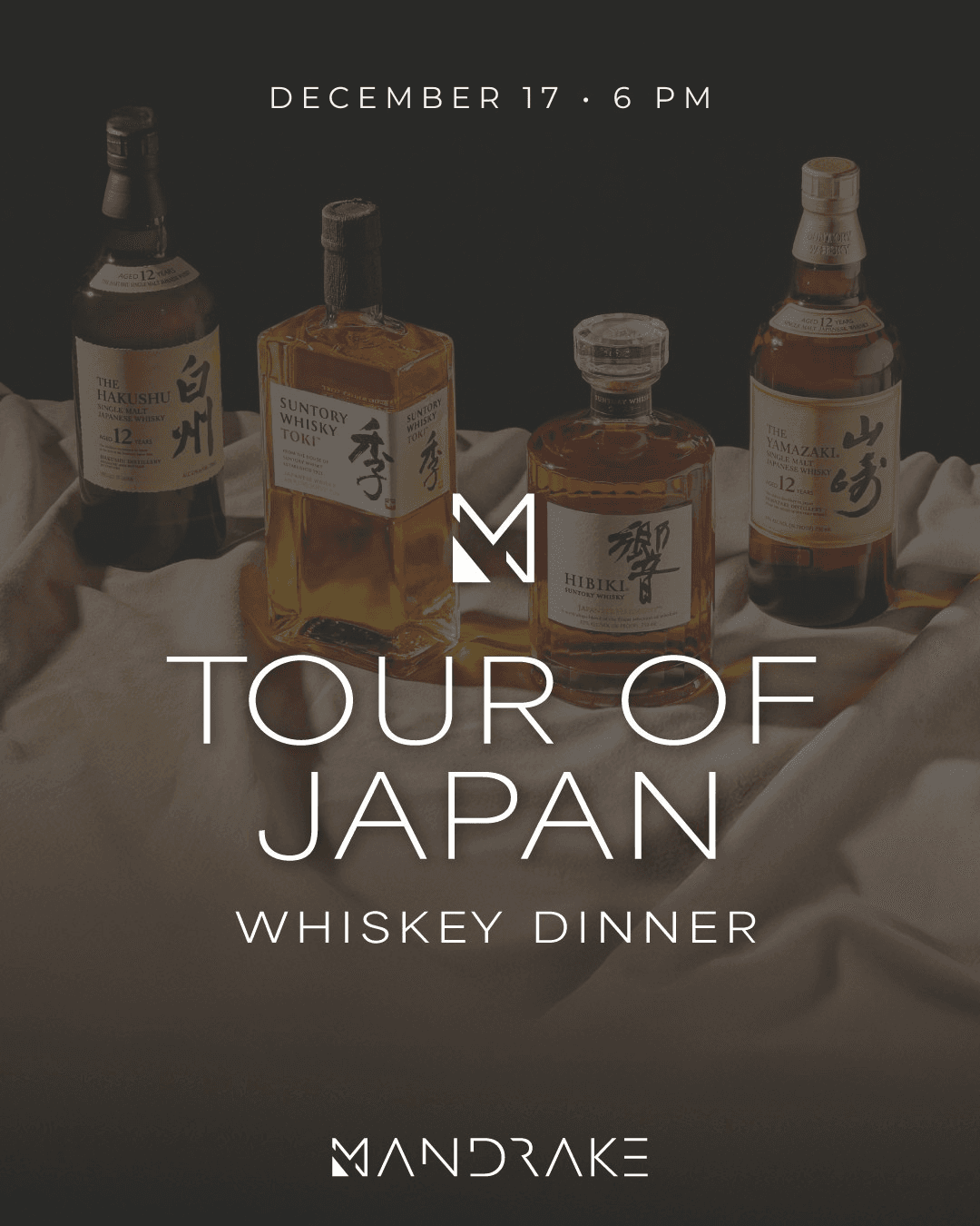 Tour of Japan - Whiskey Dinner