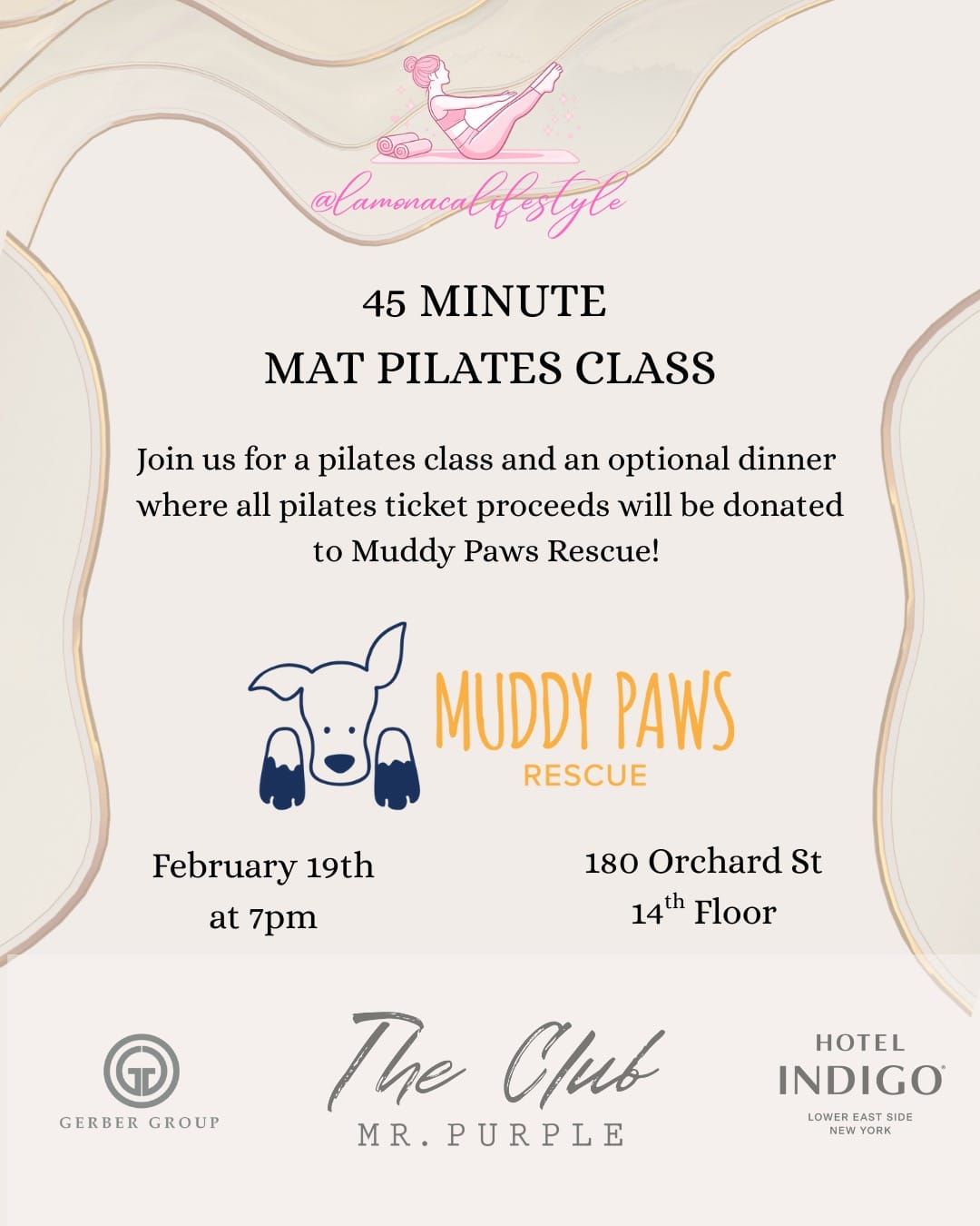 Lamonacalifestyle x Muddy Paws Mat Pilates