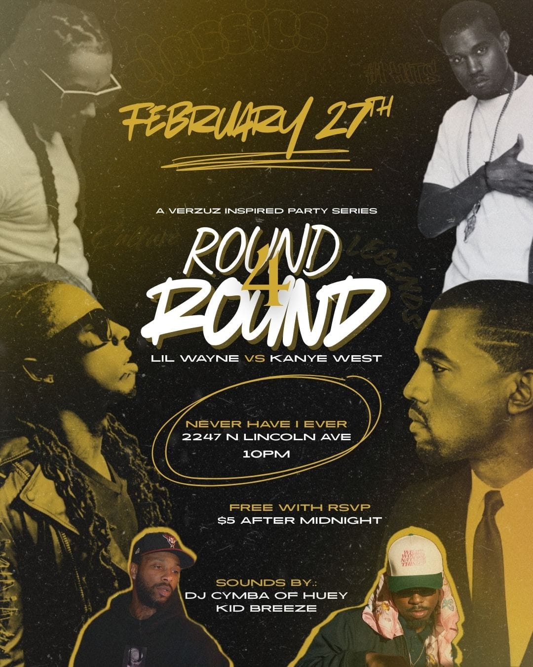 Round 4 Round: Lil Wayne vs Kanye West