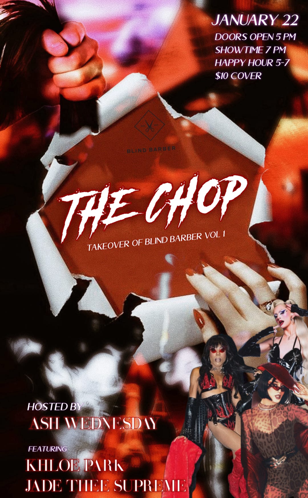The Chop! Blind Barber X Drag
