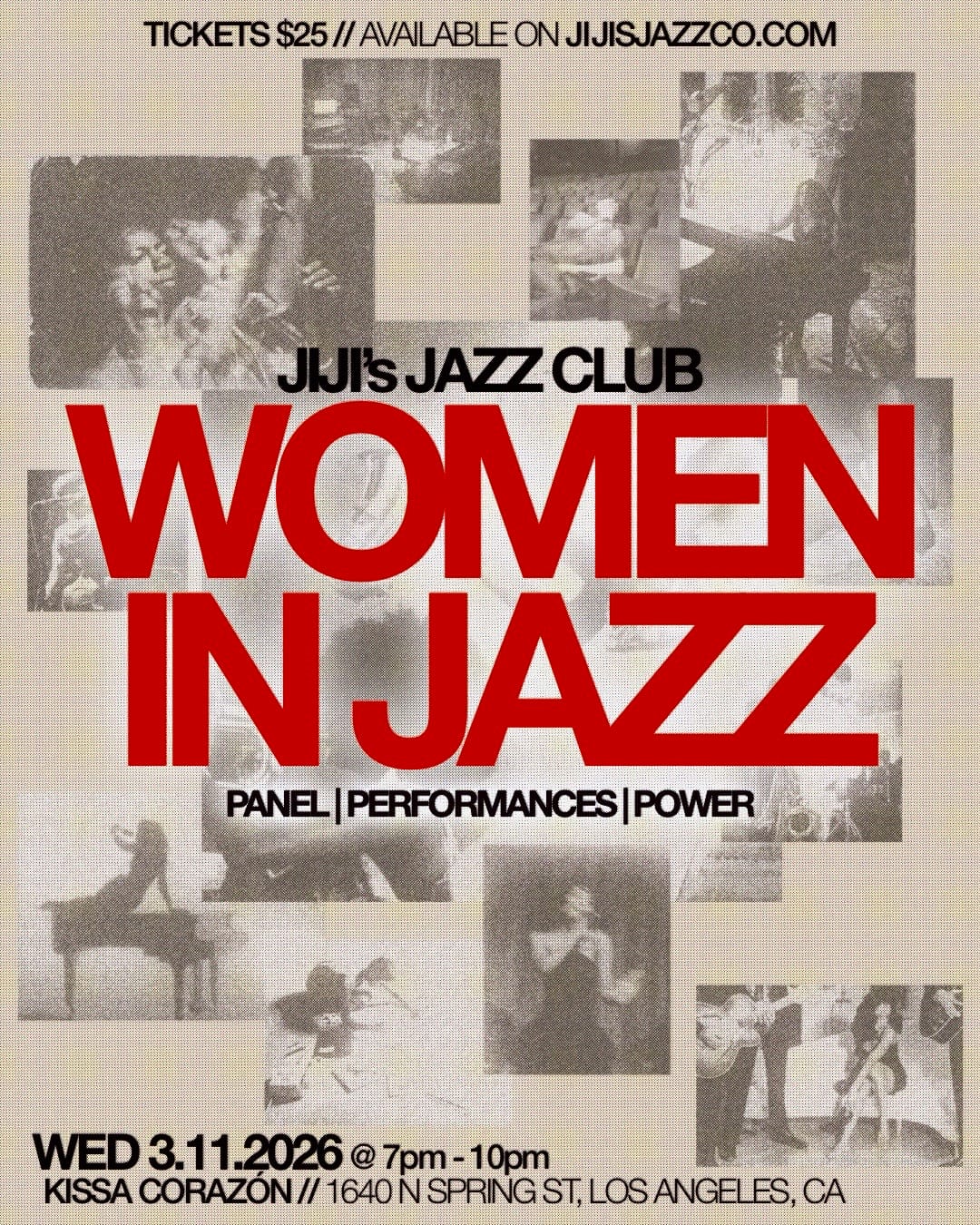 Celebrating WOMEN IN JAZZ: Panel, Performances, Power