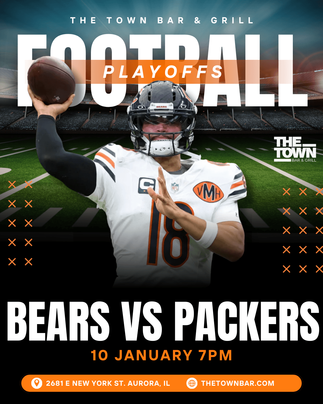 Bears Vs Packers Watch Party + Dj Midnight Post Game