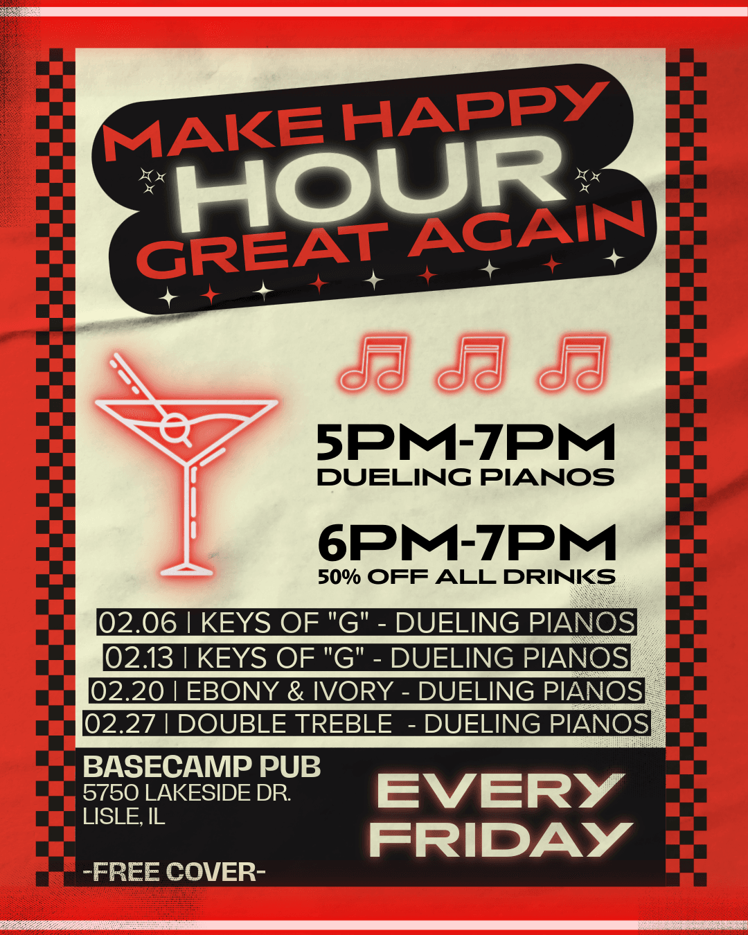 MAKE HAPPY HOUR GREAT AGAIN - EBONY & IVORY