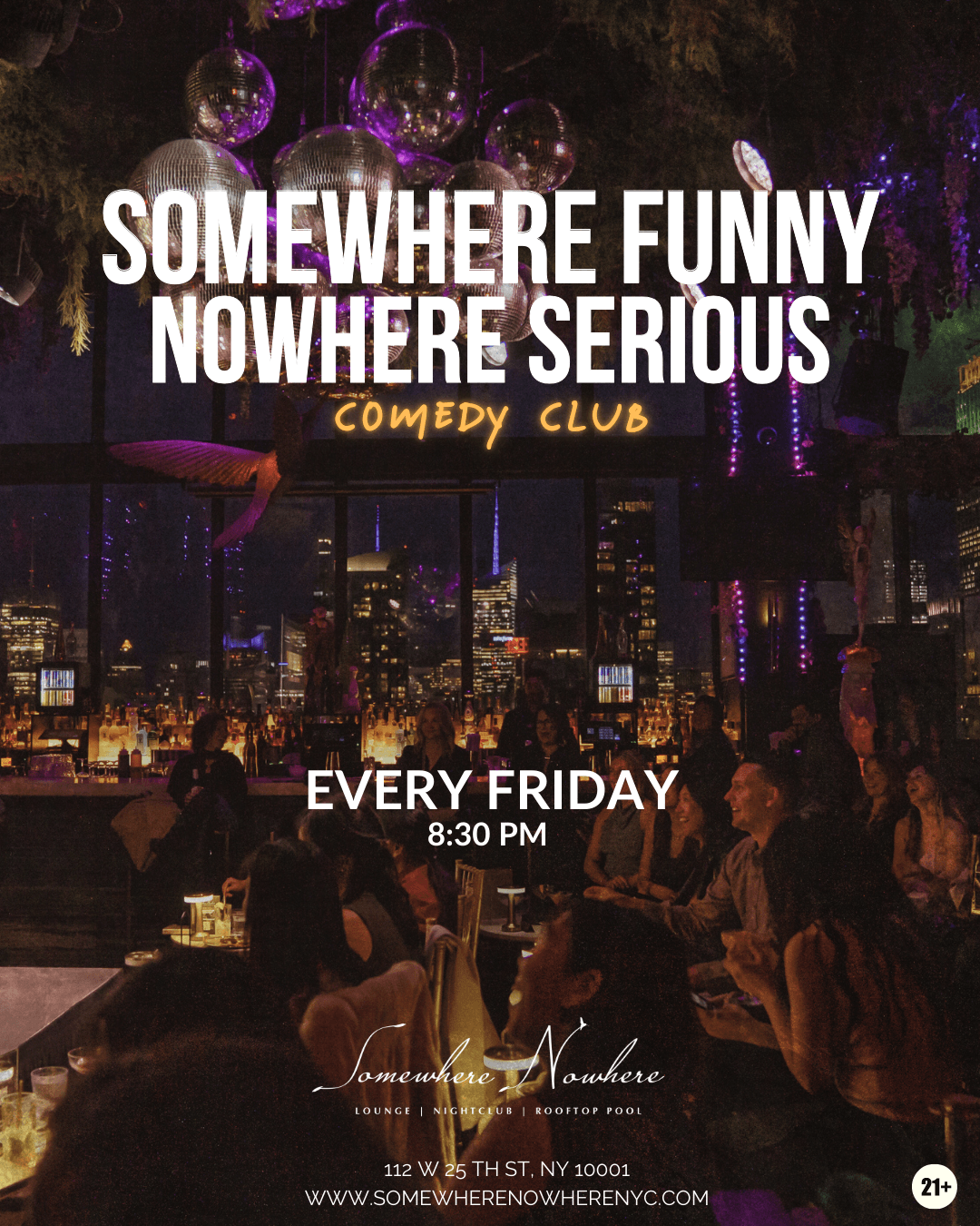 SOMEWHERE FUNNY, NOWHERE SERIOUS!