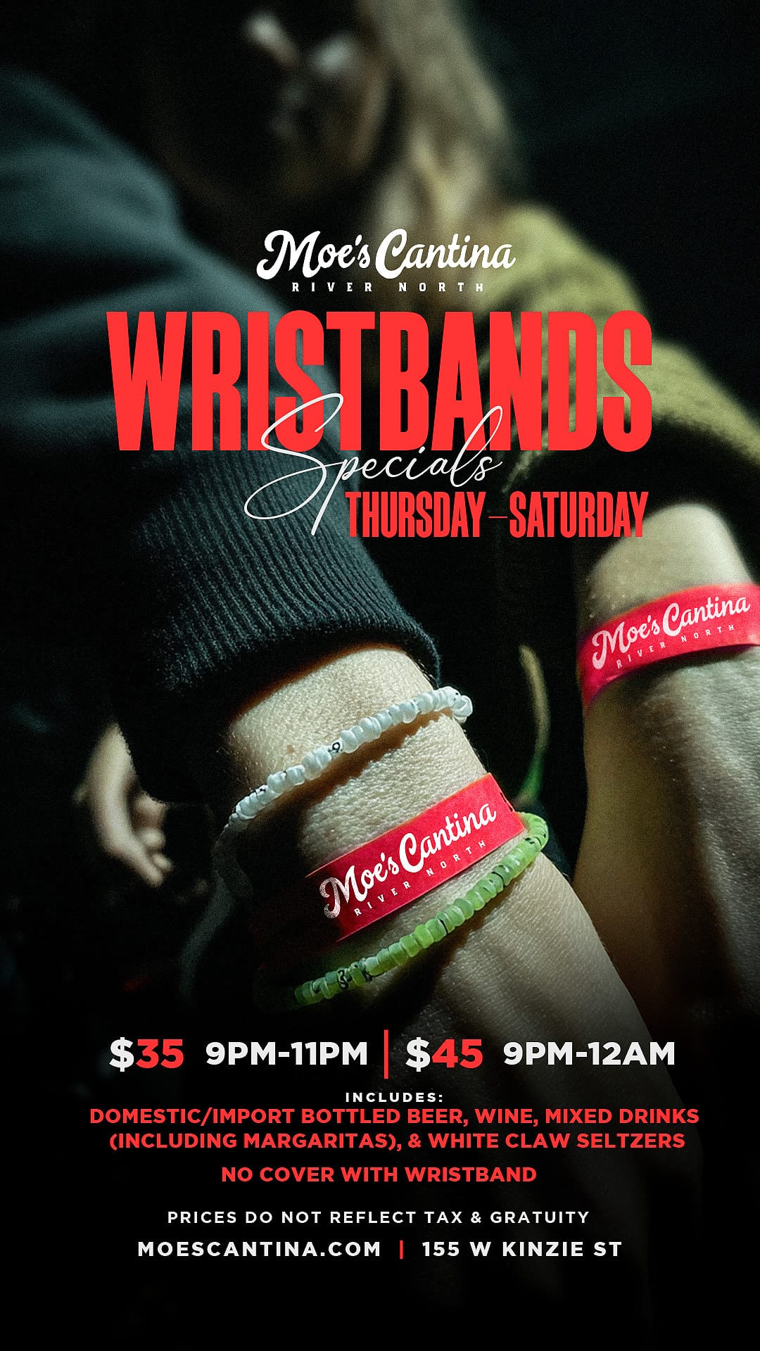 Feb 7: Saturday Night Wristband Packages