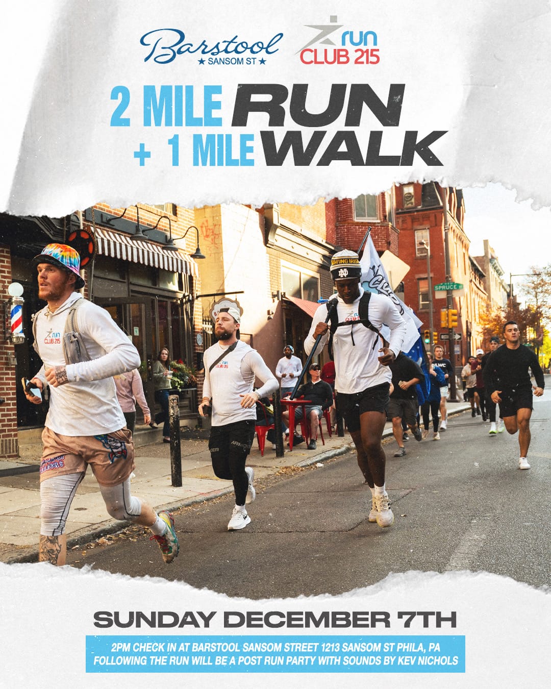 Barstool Sansom Street x Run Club 215