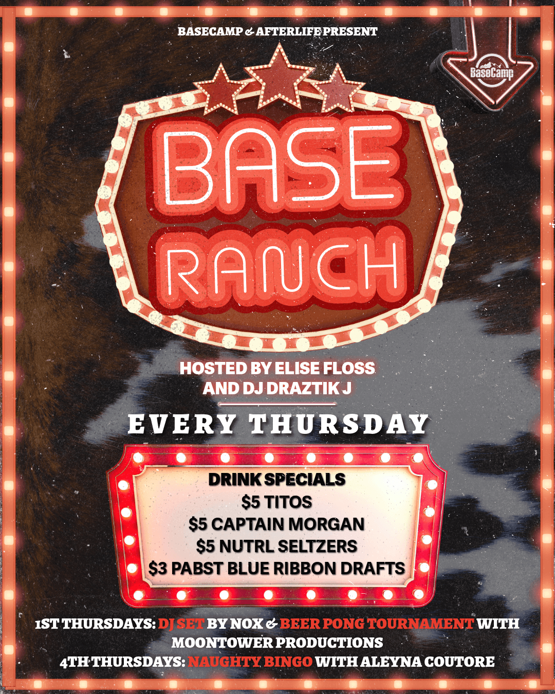 Base Ranch- DJ set by Nox + Beer Pong Tournament with Moontower Productions