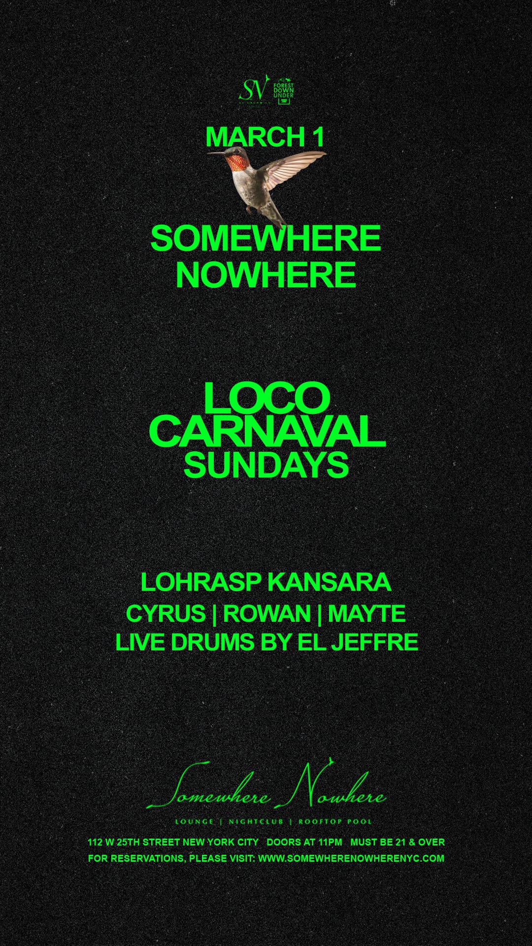 Loco Carnaval Sundays | Lohrasp Kansara, Cyrus X, Rowan, Mayte