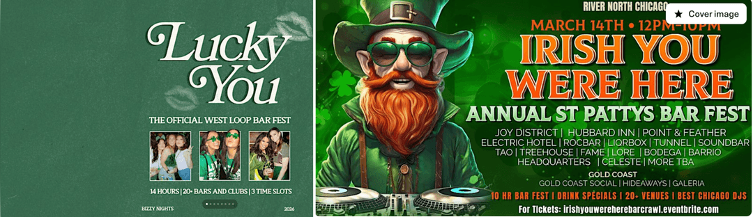 ST PATRICKS DAY UPDATES (NOT A TICKET)