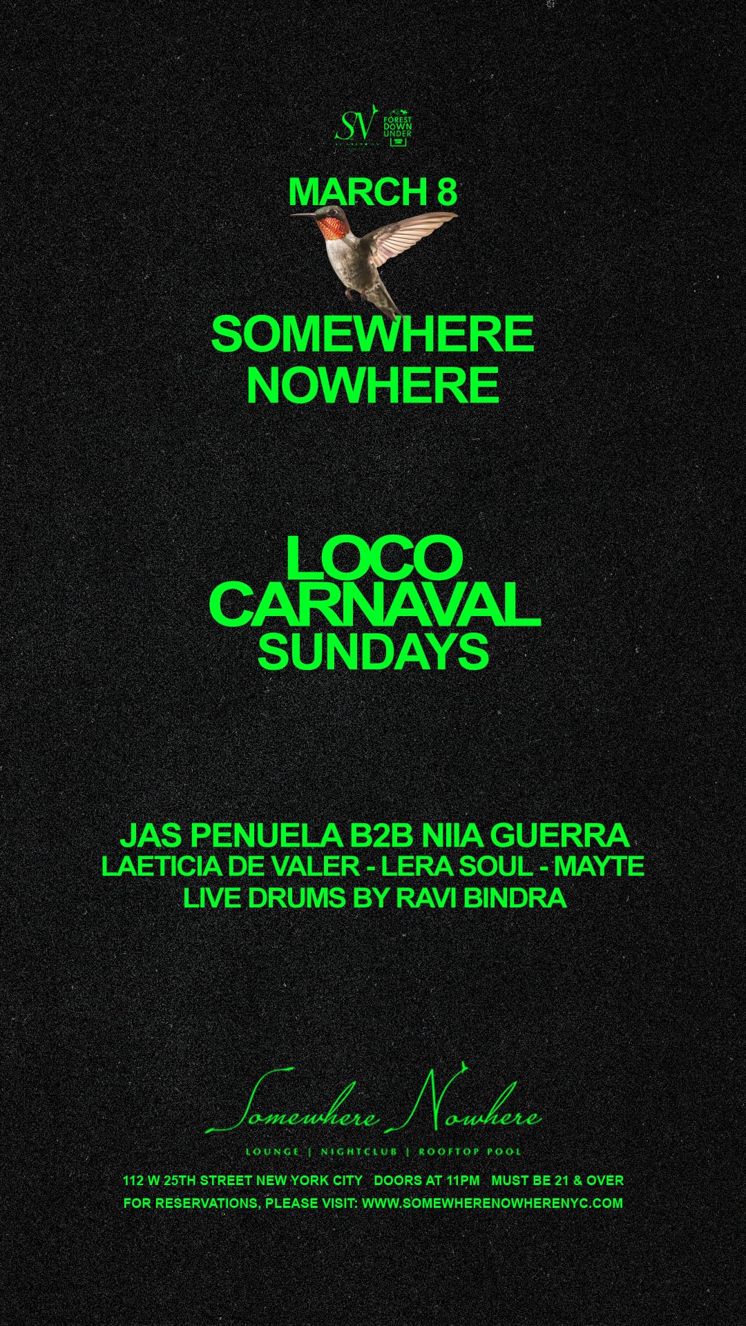 Loco Carnaval Sundays | Jas Penuela b2b Niia Guerra, Laeticia De Valer...
