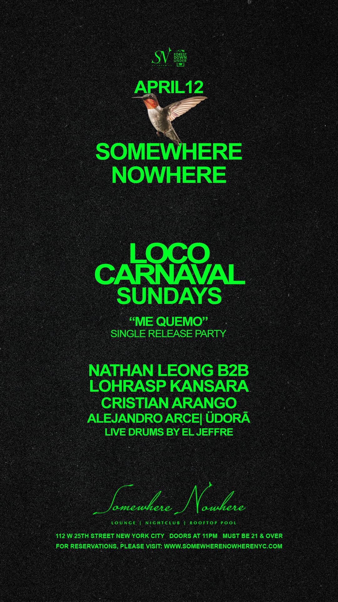Loco Carnaval Sundays | Nathan Leong b2b Lohrasp Kansara, Cristian Arango